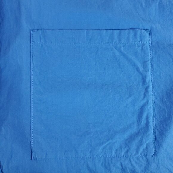 Eileen Fisher Womens Size Medium Blue Organic Cotton Oversized Button Up Shirt - Picture 8 of 14